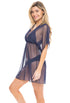 V-NECK DOLMAN SLEEVES TUNIC - POWER MESH